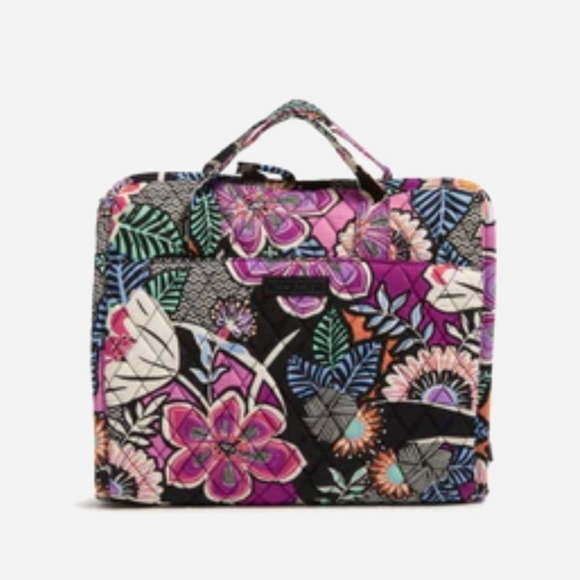 💜Vera Bradley Hanging Organizer and  Travel Blanket In Kauai Floral Print - Picture 4 of 4